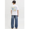 JACK & JONES JUNIOR T-shirt met backprint wit
