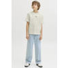 JACK & JONES JUNIOR T-shirt met backprint beige