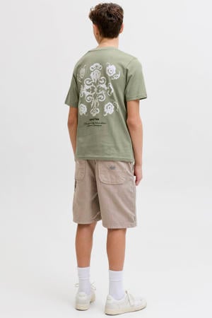 T-shirt met backprint groen