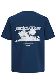 thumbnail: JACK & JONES JUNIOR T-shirt met backprint blauw