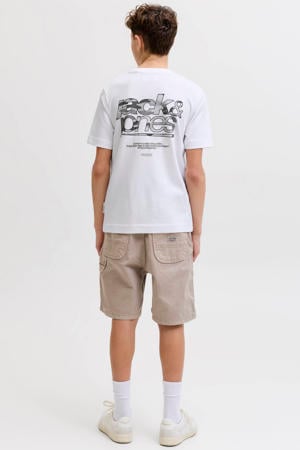 T-shirt met backprint wit