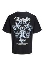 thumbnail: JACK & JONES JUNIOR T-shirt met backprint zwart