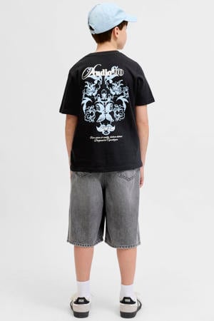 T-shirt met backprint zwart