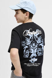 thumbnail: JACK & JONES JUNIOR T-shirt met backprint zwart