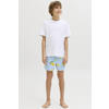 JACK & JONES JUNIOR zwemshort lichtblauw/geel/wit