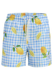 thumbnail: JACK & JONES JUNIOR zwemshort lichtblauw/geel/wit