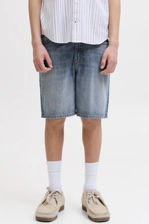 denim short medium blue denim