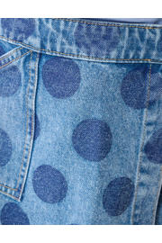 thumbnail: Shoeby denim spijkerrok met stippen blauw