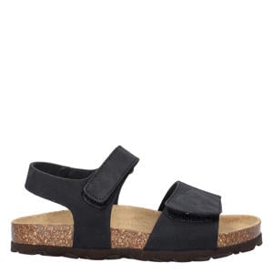 leren sandalen zwart