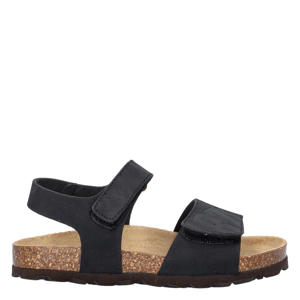 leren sandalen zwart