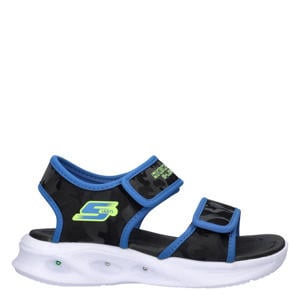 sandalen zwart/blauw
