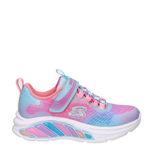 Rainbow Cruisers sneakers met lichtjes blauw/roze