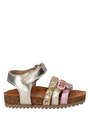 sandalen goud/roze
