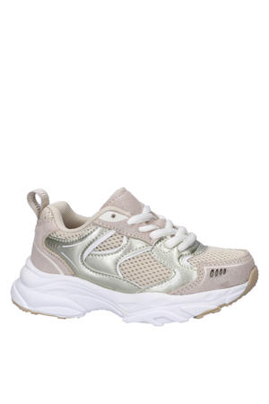 chunky sneakers beige/goud