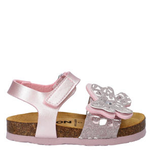 imitatieleren sandalen - lichtroze/zilver