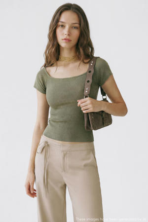 T-shirt kaki