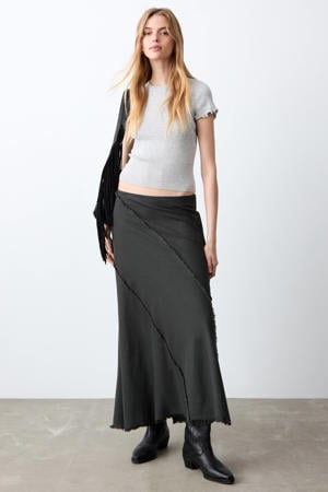 maxi rok antraciet