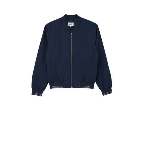 s.Oliver bomberjack donkerblauw Jas Jongens Polyester Klassieke kraag Effen - maat 158/164 afbeelding