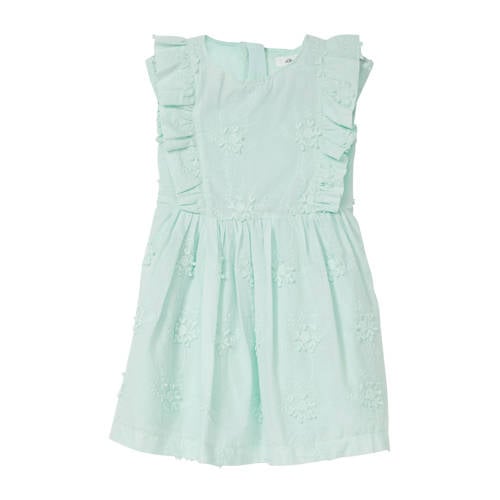 s.Oliver korte jurk lichtgroen Meisjes Katoen Ronde hals Effen