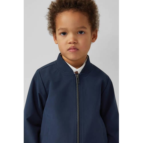 s.Oliver bomberjack donkerblauw Jas Jongens Polyester Klassieke kraag Effen