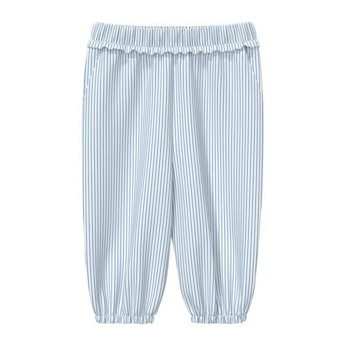 s.Oliver gestreepte casual broek lichtblauw Meisjes Katoen Streep