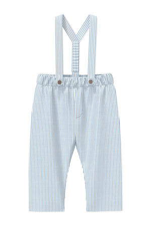 gestreepte casual broek blauw