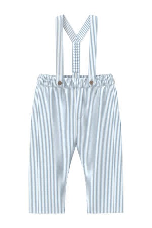 gestreepte casual broek blauw