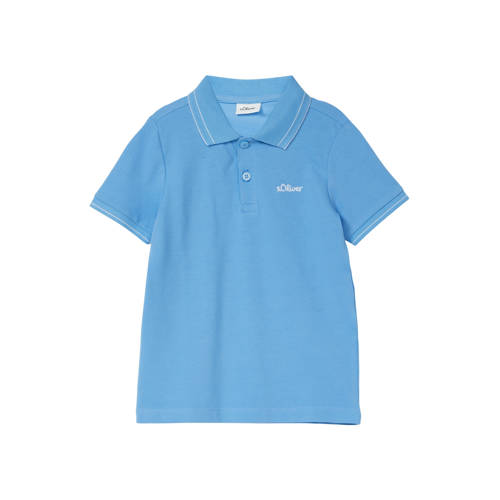 s.Oliver polo blauw Jongens Katoen Polokraag Effen - maat 104/110 afbeelding
