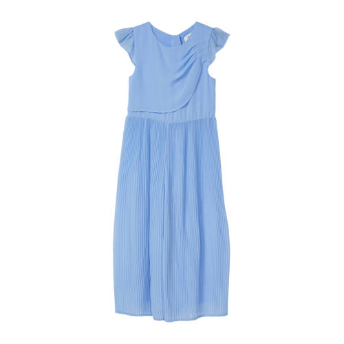 s.Oliver jumpsuit lichtblauw Meisjes Polyester Ronde hals Effen - maat 140 afbeelding