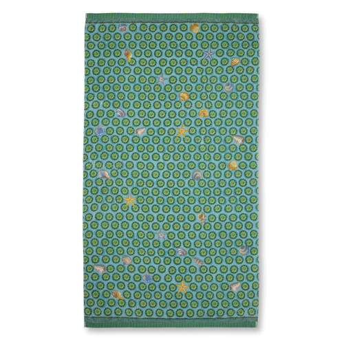Pip Studio strandlaken Sea Dots (180x100 cm) Groen Grafisch afbeelding