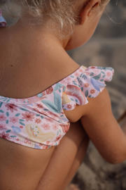 thumbnail: Little Dutch crop bikini all over print roze