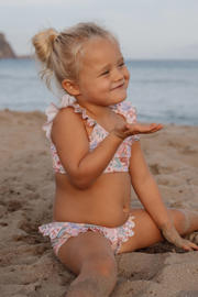 thumbnail: Little Dutch crop bikini all over print roze