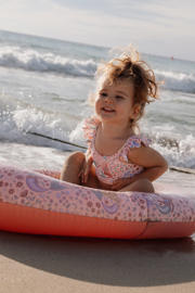 thumbnail: Little Dutch crop bikini all over print roze
