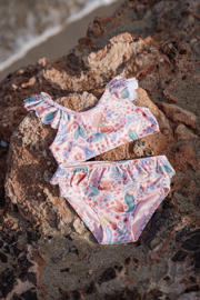 thumbnail: Little Dutch crop bikini all over print roze