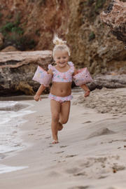 thumbnail: Little Dutch crop bikini all over print roze
