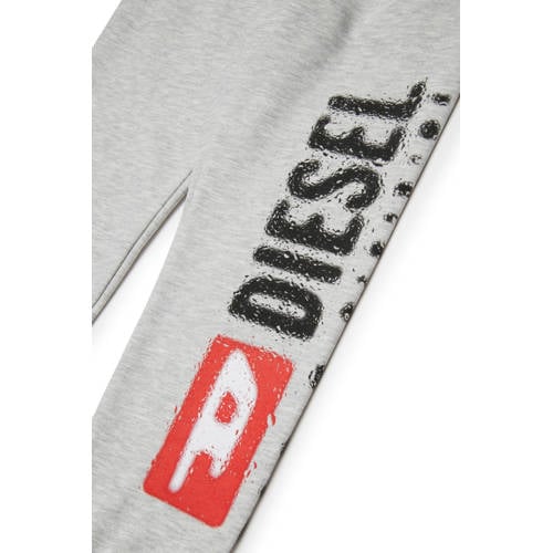Diesel joggingbroek grijs melange Jongens Sweat Tekst - maat 170 afbeelding