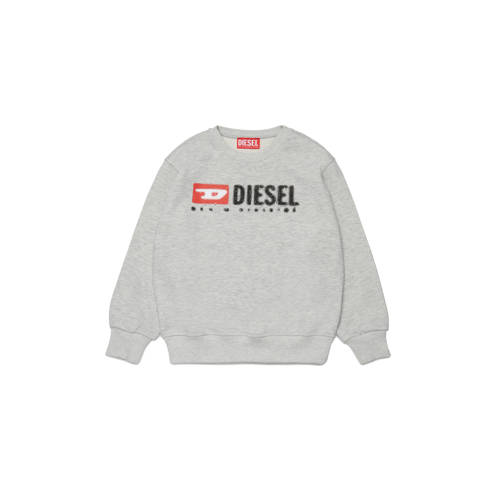 Diesel sweater grijs melange Tekst - maat 164 | Sweater van Diesel afbeelding