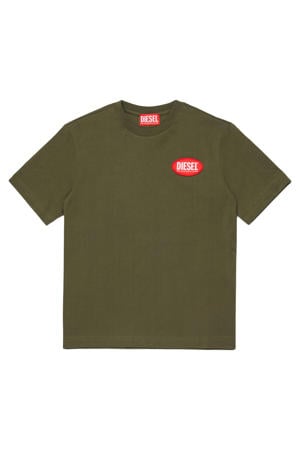 T-shirt olijfgroen