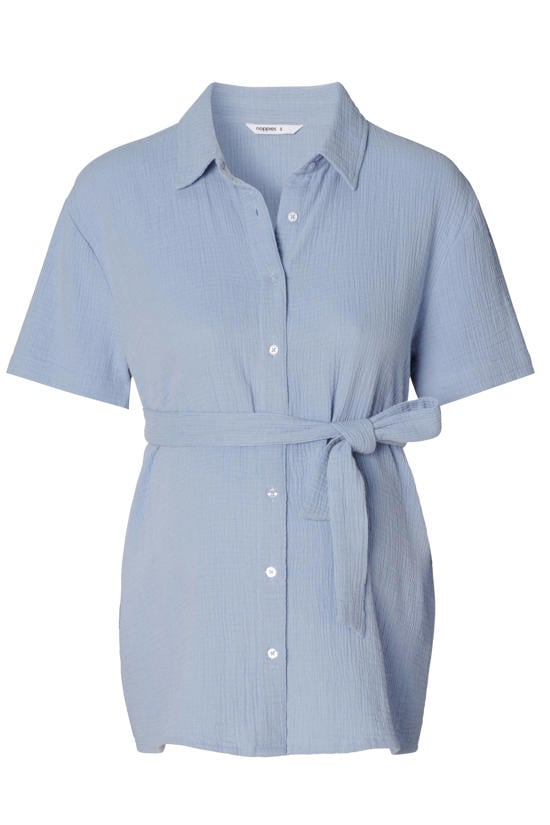 blauwe zwangerschapsblouses dames