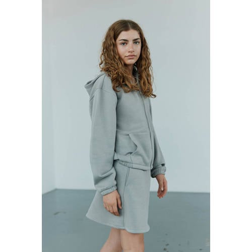 Sofie Schnoor girls korte rok grijs Meisjes Sweat Effen - maat 176 afbeelding
