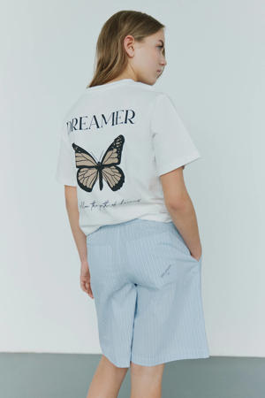 T-shirt met backprint wit