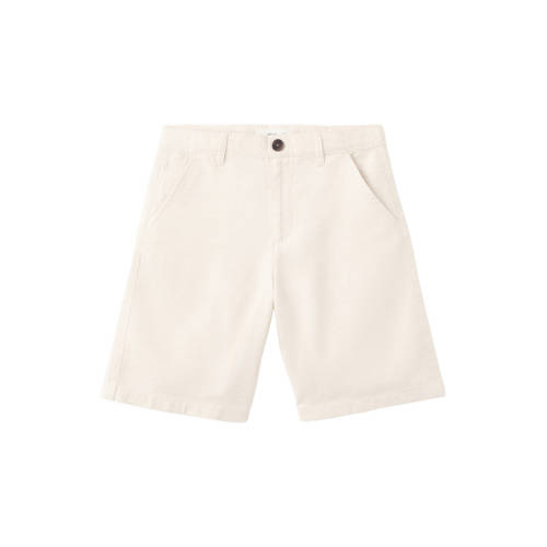 Mango Kids chino short beige Korte broek Jongens Katoen Effen - maat 116 afbeelding
