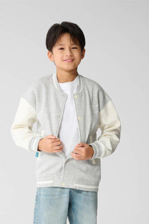 baseball jacket lichtgrijs