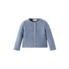 Mango Kids vest blauw rib gebreid