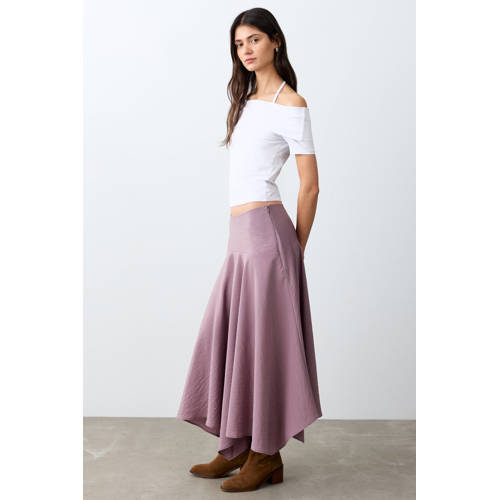 MANGO TEEN maxi rok roze Meisjes Viscose Effen - maat 164(S) afbeelding