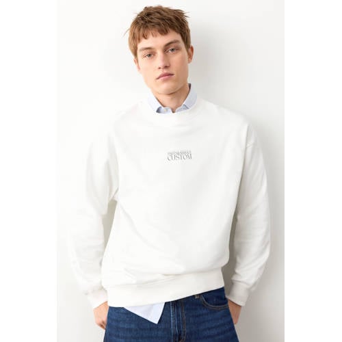 MANGO TEEN sweater met backprint wit Backprint