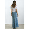 MANGO TEEN gebloemde maxi rok blauw