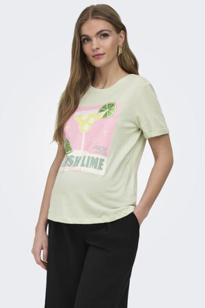 zwangerschaps T-shirt lichtgroen