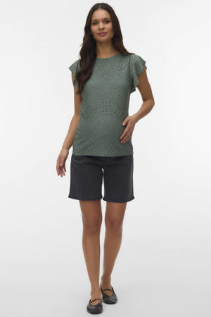 zwangerschaps T-shirt groen
