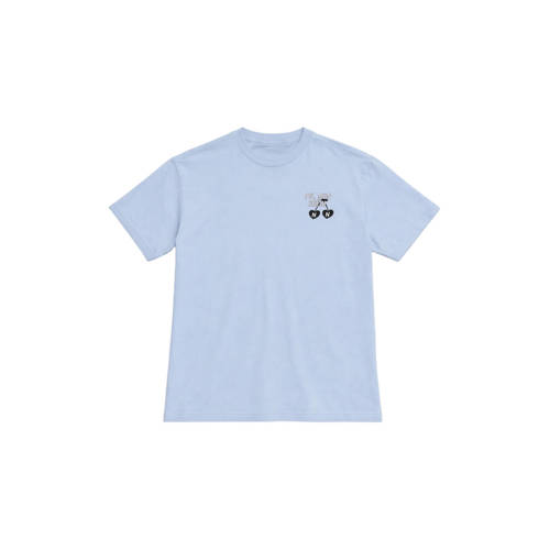 NIK&NIK T-shirt met backprint Blauw Meisjes Katoen Ronde hals Backprint - maat 140 afbeelding